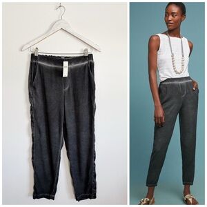 NWT Anthropologie MICHAEL STARS Cropped Pants Black S Small